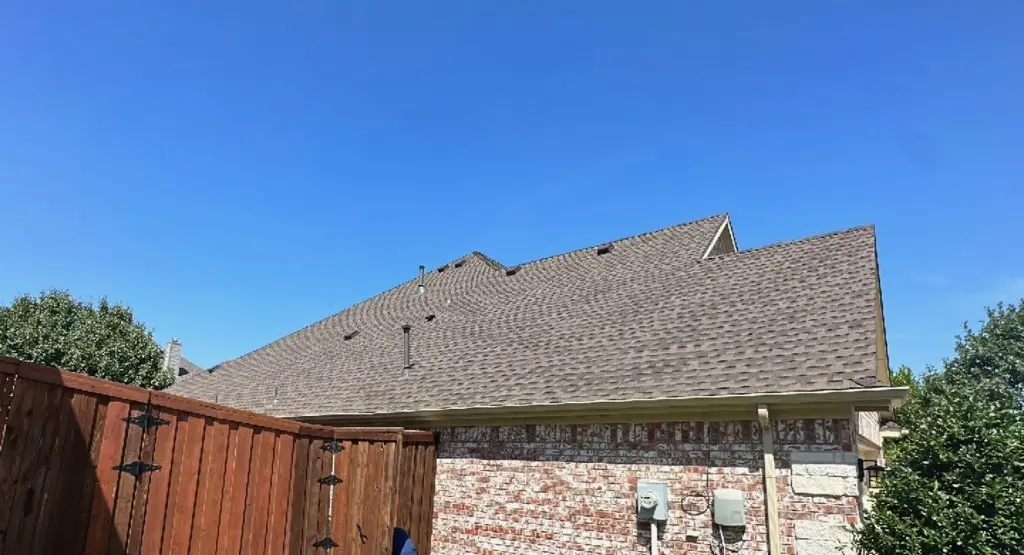 Completed roof replacement project in Greenwood